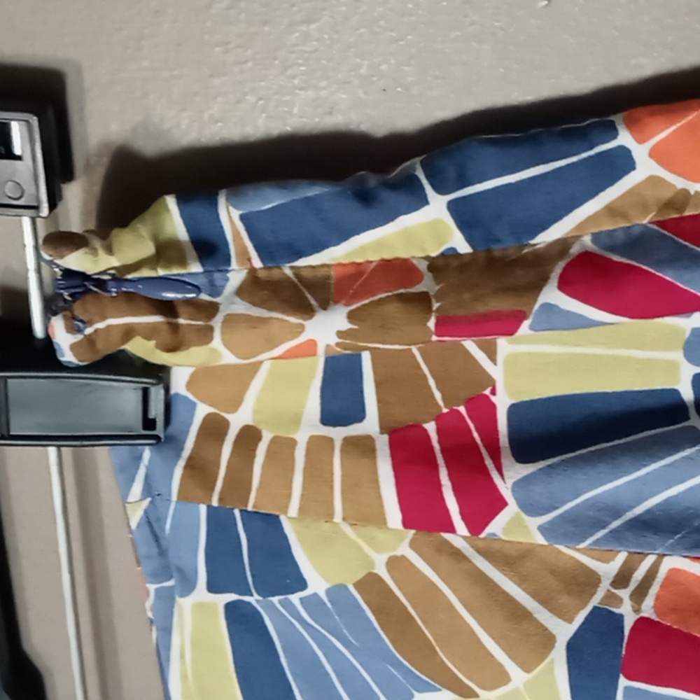 Talbots Multi Colored Circle Patterned Lined Skir… - image 5